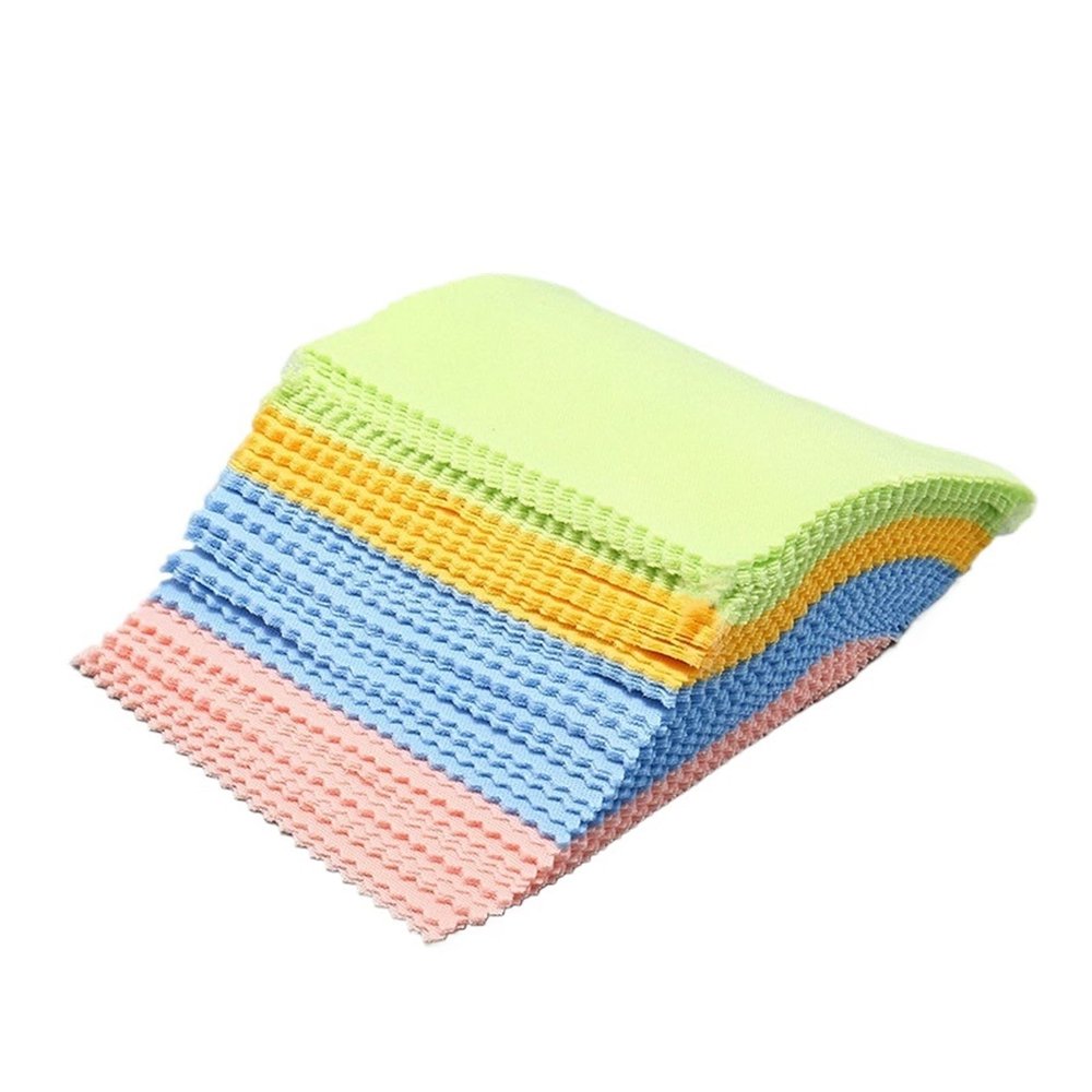 20 Pcs/lot Microfiber Sunglasses Eyeglasses Cleaning Cloth 13 * 13cm Eyewear Glasses Clean Lens Cloth(Multicoloured)