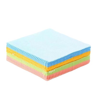 30Pcs Colored Microfiber Square Wipe Cloth for Eyewear Accessories 13cm*13cm