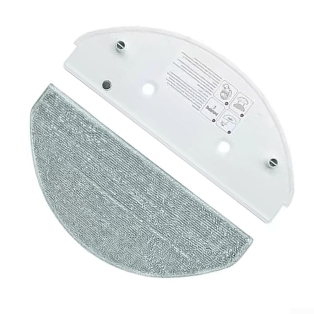 1/2 pcs Vacuum Mop Pads and Bracket, Mop Replacement Attachment, for Roomba Combo-Essential RVG-Y1 Y0112 Y0140 Y0110 Enhanced Floor Cleaning Microfiber Material Easy-Install Replacement Set(1)