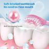 5-in-1 Travel Toothbrush Set: Brush/Floss/Tongue Scraper/Toothpick/Paste, Mint Flavor, Portable(1pc) view 3