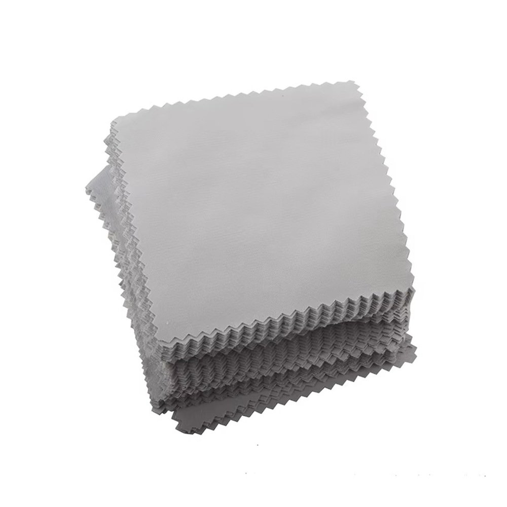 100pcs 8x8cm Lens Clothes Eyeglasses Cleaning Cloth Microfiber Phone Eyewear Glasses Cleaning Cloth(Grey)