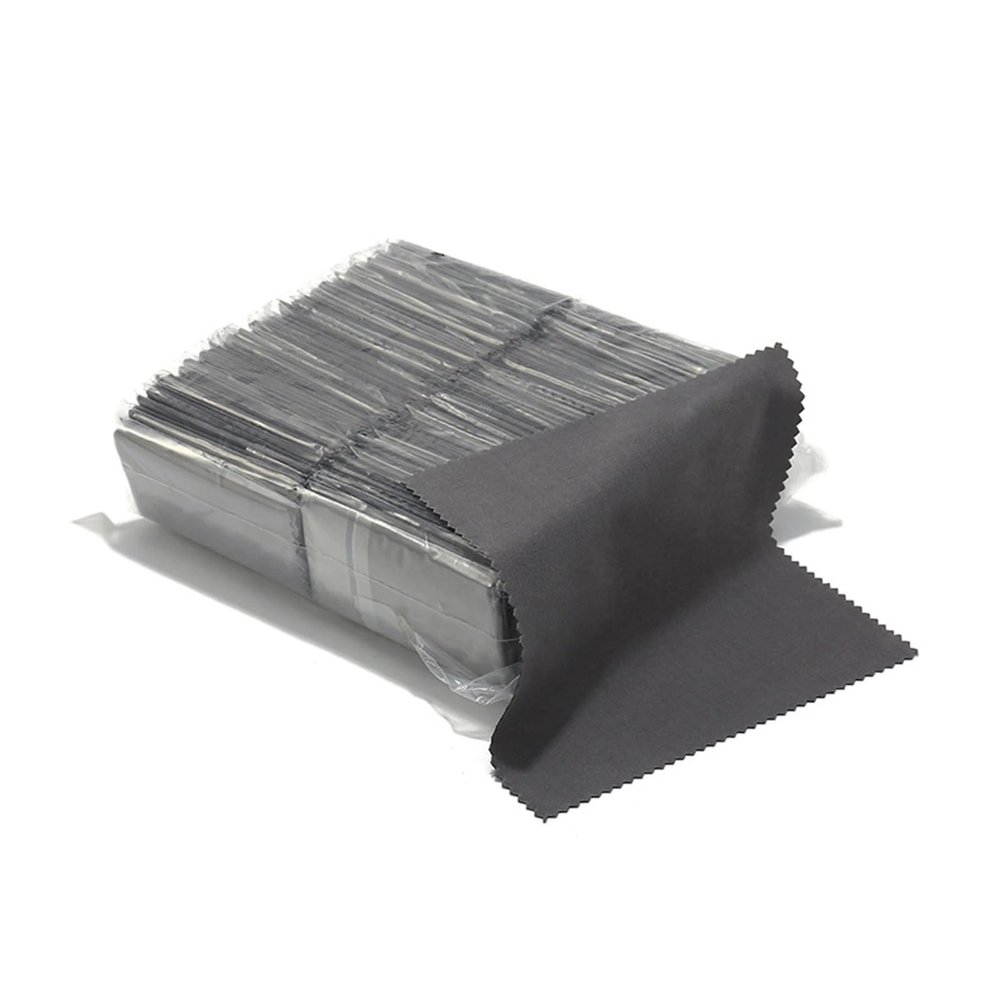 15Pcs 15 * 15cm Eyeglass Wipe Microfiber Glasses Cleaning Cloth for Reading Glasses Computer Phone Screen(Darkgrey)