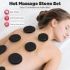 16PCS Heated Massage Stone Set with Warming Box, Natural Basalt Stones for Relaxation, Home Spa & Soothing Body Care view 3
