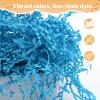 LWWTBS Easter Crinkle Cut Paper 7oz Shredded Packing Easter Grass Cushion Paper for Gift Baskets Christmas Wedding Birthday Bridesmaid Engagement Craft Gift boxes Bags Filler(Blue) view 2