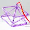 JDXQBLD Crystal Singing Pyramid, for Healing Meditation, with Crystal Singing Bowl Striker, Perfect Chakra Healing Musical InstrumentPurple_10 Inch view 3