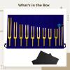 Includes Blue Pouch with Dividers, 174 Hz to 963 Hz Frequency Range, 2 Mallets with 9 Gold Forks, 11 Pcs Aluminum Alloy Solfeggio Tuning Fork Set, for Sound Healing and Therapy view 4