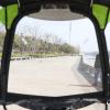ZHDLdpUS Electric Motorcycle Sunshade Cover - Transparent Canopy for Mobility Scooter Sun Rain Wind Protection Univer view 3