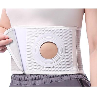 WANGJIANPENGPL Colostomy Belt for Men & Women, Adjustable Ostomy Hernia Belt, Ostomy Support Belt, for Colostomy & Ileostomy Bag Holder - Post Operative Care(Medium)