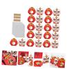 LOEFLIFA Chinese Year Candy Box with Festive Lion Shaped Paper Boxes Includes Opp Bags and Twisting Ties Vibrant Festival Gift Packaging for Party Treats and Homemade Sweets view 3