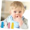 Hoement 12Pcs Finger Toothbrush Silicone Oral Care Massager for Teeth Cleaning Soft Tongue Cleaner for Newborns view 3