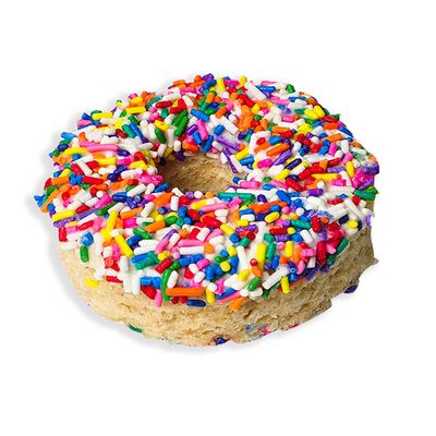 12 Pack of Individually Wrapped Rainbow Sprinkle Rice Krispie Treat Donuts