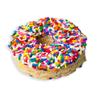 12 Pack of Individually Wrapped Rainbow Sprinkle Rice Krispie Treat Donuts view 1