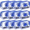 Yeyeplum 12 Pcs Cheer Snack Bags for Team Gifts Goodie Snack Bags PVC Waterproof Clear Pouch with Zipper for Cheer Team Gifts Cheerleader Party Favors view 1