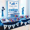 Yeyeplum 12 Pcs Cheer Snack Bags for Team Gifts Goodie Snack Bags PVC Waterproof Clear Pouch with Zipper for Cheer Team Gifts Cheerleader Party Favors view 3