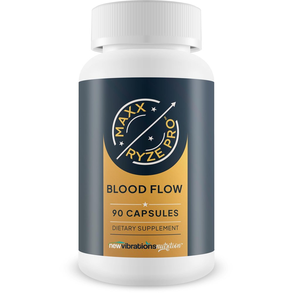 Blood Flow Maxx Ryze Pro - Our Best Blood Circulation Supplement For Men - Help Increase Blood Flow Naturally - Blood Flow Booster - Vasodilator Nitric Oxide Pills - Ginkgo Biloba Blood Flow For Men