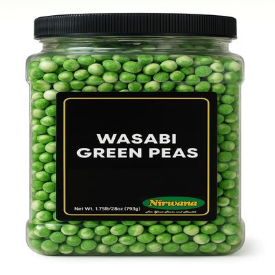 Crispy Green Wasabi Peas Bold & Spicy Japanese Snack | Crunchy Snack for Trail Mix, Crackers & Mixed Nuts | Pantry-Friendly Treat