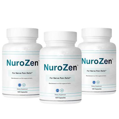 Nerve Support Supplement Alpha Lipoic Acid, B1, B6, B12, Pureblend of MSM, Turmeric Advanced Neuropathy Support Formula for Nerve Health, Tingling & Discomfort Relief 120 Capsules (3-Pack)