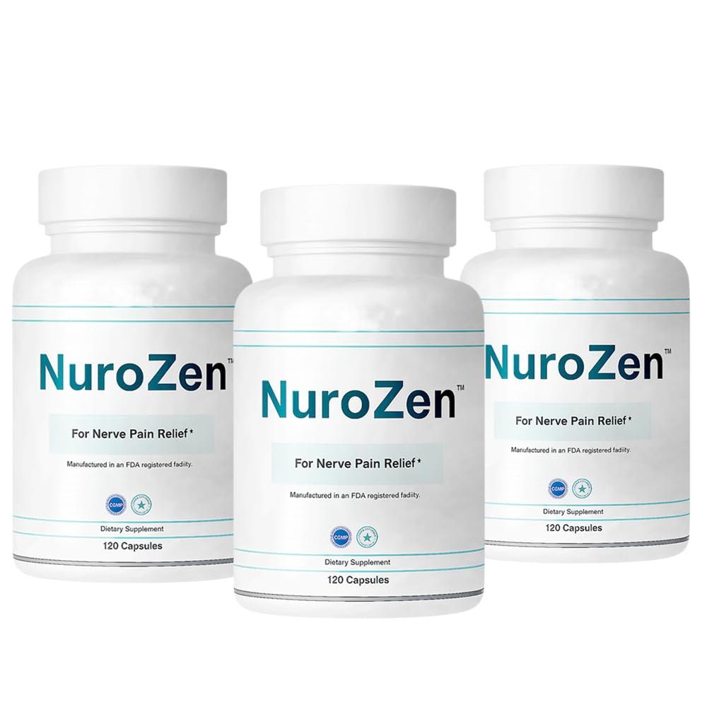 Nerve Support Supplement Alpha Lipoic Acid, B1, B6, B12, Pureblend of MSM, Turmeric Advanced Neuropathy Support Formula for Nerve Health, Tingling & Discomfort Relief 120 Capsules (3-Pack)