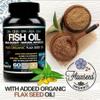 Triple Strength Wild Caught Antarctic Fish Oil Omega 3 with Organic Flax Seed Omega Ultra Blend DPA-EPA-DHA-GLA-ALA view 4