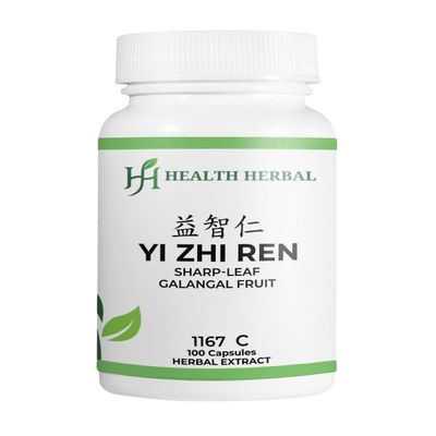 Health Herbal - HH1167C Yi ZhiRen/Sharp-Leaf Galangal Fruit, 100 Capsules/Bottle, 2 Bottles