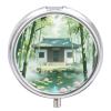 Nutritional Supplement Box Bamboo Forest Temples Printed Daily Portion Box Portable Three Compartments Suitable for Travel and Commuting view 1