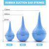 3 Pack Hand Bulb Ear Syringes, Soft Reusable Rubber Suction Ear Bulb Syringe Ball, Ear Washing Squeeze Bulb, Ear Cleaning Bulb for Adults, Pet view 2