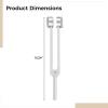 7 Chakra Sound Therapy Tuning Fork Kit, Includes Hertz-Labeled Aluminum Forks With Wood Mallet, High Accuracy Frequency Set view 3