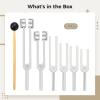 7 Chakra Sound Therapy Tuning Fork Kit, Includes Hertz-Labeled Aluminum Forks With Wood Mallet, High Accuracy Frequency Set view 4