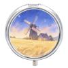 Nutritional Supplement Box Village Windmill Printed Daily Portion Box Portable Three Compartments Suitable for Travel and Commuting view 1