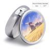 Nutritional Supplement Box Village Windmill Printed Daily Portion Box Portable Three Compartments Suitable for Travel and Commuting view 2