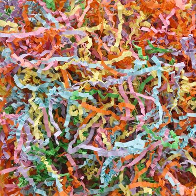 Crinkle Cut Paper Shred Filler,2 LB Blend Color Shredded Paper for Gift Boxes Bags Basket Filler Decoration,Grass Cushion Stuffing for Christmas,Thanksgiving, Wrapping