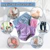 Adult Cloth Diapers for Women,Leakproof Panties for Adults Incontinence Washable Reusable Cotton Diaper TPU Waterproof Incontinence Nappy Underwear(Light Pink+Purple+Blue,3XL) view 4