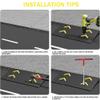 5in Driveway Curb Ramp, Portable Wheelchair Ramp, Plastic Threshold Ramps for Sidewalk Lawn Mower Cars Wheelchairs Pet Mobility(50x30x15cm/19.68x11.81x5.91in) view 4