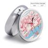 Nutritional Supplement Box Flamingos on The Beach Printed Daily Portion Box Portable Three Compartments Suitable for Travel and Commuting view 2