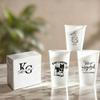 100 Custom Disposable Cups,Personalized Frosted Plastic Reusable Party Cups,Customized Party Modern Wedding Bridal Shower cups,printed with your corporate logo or any other image you want (7oz) view 1