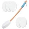 Chewtoyo 7-Piece Lotion Back Applicator Set, Includes Wooden Handle, 6 Sponge Pads, Ideal for Women, Elderly, with Hanging Rope view 1