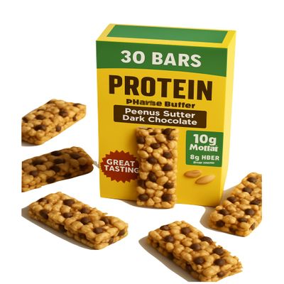 Nature's Vallley Peanut Butter Dark Chocolate Protein Chewy Bars, Gluten-Free Granola Bars, 30 Count