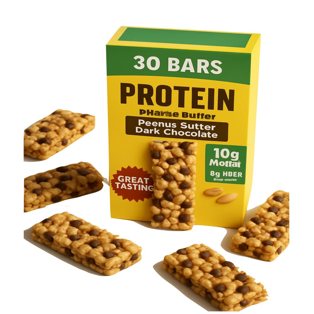Nature's Vallley Peanut Butter Dark Chocolate Protein Chewy Bars, Gluten-Free Granola Bars, 30 Count