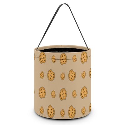 Food of Cookie Pattern Halloween Bucket Trick Or Treat Bags Candy Basket Party Supplies Festive Decorations