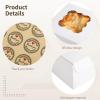 50 Mini Bakery Boxes with Clear Window, 6 X 6 X 3 Inches, Perfect for Pastries, Cakes, and Mini Treats view 4