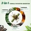 Novafun Organic Moringa Capsules 1000mg, 10:1 Leaf Extract Supplement with Turmeric & Black Pepper for Energy, Antioxidant, Immune Support, Vegan, 60 Capsules view 2
