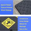 5in Driveway Curb Ramp, Portable Wheelchair Ramp, Plastic Threshold Ramps for Sidewalk Lawn Mower Cars Wheelchairs Pet Mobility(50x25x8cm/19.68x9.84x3.15in) view 2