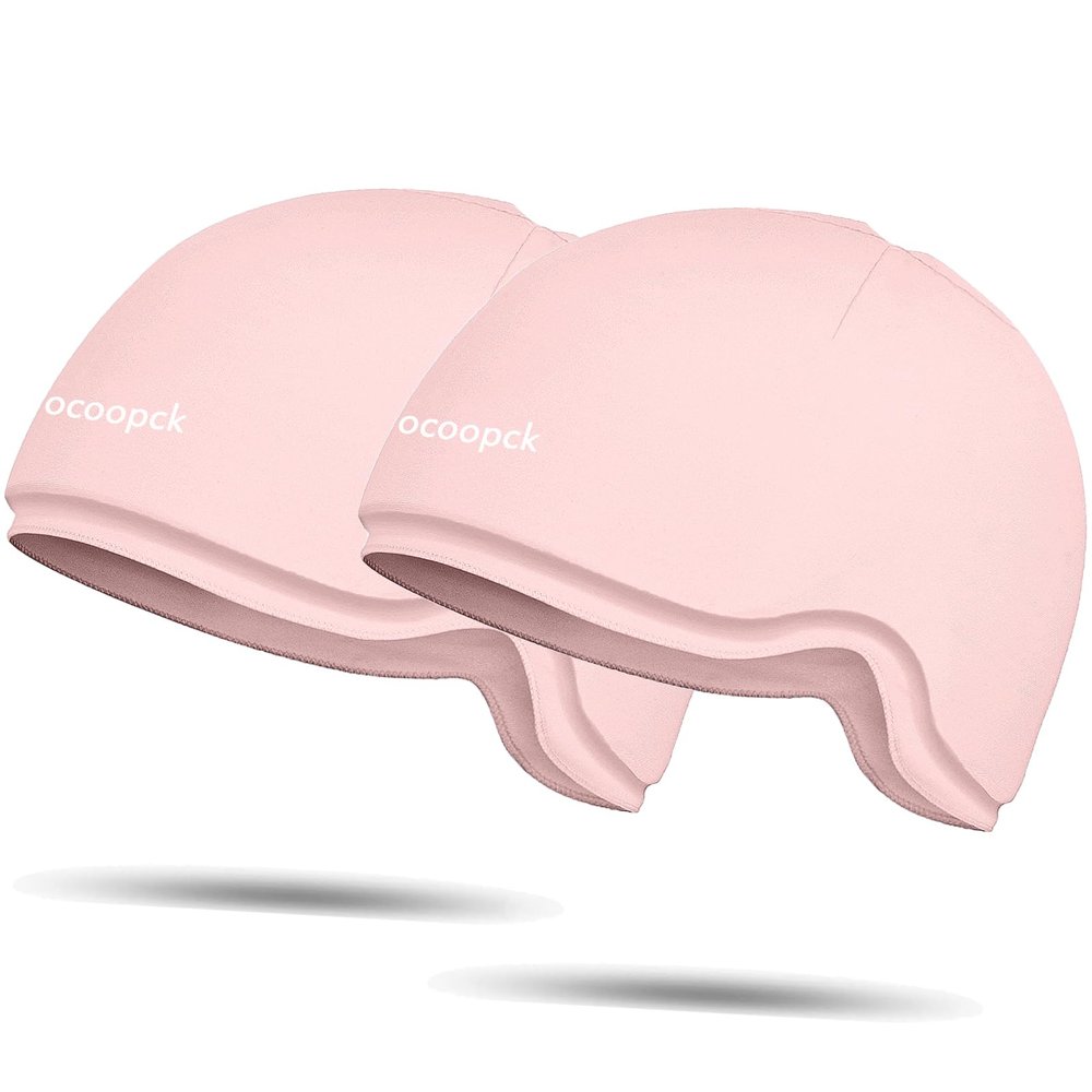 2PK, Chemotherapy Cold Caps, Ice Cap for Chemo, Chemotherapy Must Haves for Women, Chemo Care Package for Women, Ice Cap for Migraines, Gel Ice Pack for Head, Pink, Cold Compress