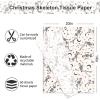 JarThenaAMCS 60 Sheets Christmas Tissue Paper Xmas Dancing Skeleton Gift Wrapping Paper Decorative Art Tissue for DIY Crafts Holiday Birthday Party, 14 x 20 Inch view 2