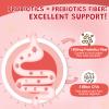 Kids Probiotic-Fiber Gummies, Probiotics-Fiber Gummies for Kids with 5 Billion CFUs & Prebiotics for Digestive Health, with Vitamin C and Zinc for Immune Support, 45 Servings, Natural Peach Flavor view 2