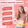 Kids Probiotic-Fiber Gummies, Probiotics-Fiber Gummies for Kids with 5 Billion CFUs & Prebiotics for Digestive Health, with Vitamin C and Zinc for Immune Support, 45 Servings, Natural Peach Flavor view 3