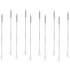 10 Pack Straw Cleaner Brush, Reusable Metal Handles Straw Cleaner Brush Extra Long for Stanley Mug 40, 30, 20 oz, 10mm Wide Straw Cleaner Brush for Sippy Cup, Water Bottle and Tubes view 1