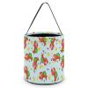 Cartoon Red Lobster And Lemon Print Halloween Bucket Trick Or Treat Bags Candy Basket Party Supplies Festive Decorations view 1
