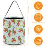 Cartoon Red Lobster And Lemon Print Halloween Bucket Trick Or Treat Bags Candy Basket Party Supplies Festive Decorations view 2