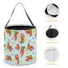 Cartoon Red Lobster And Lemon Print Halloween Bucket Trick Or Treat Bags Candy Basket Party Supplies Festive Decorations view 3